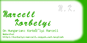 marcell korbelyi business card